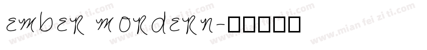 ember mordern字体转换